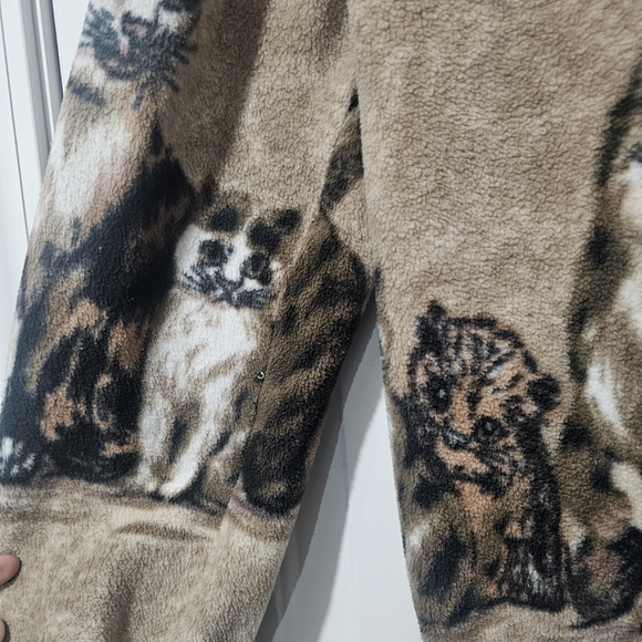 Vintage 90's Cozy Cats Blair Soft And Cuddly Fleece Jacket Size Large{Bx7} - Picture 5 of 10